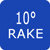 10° Rake