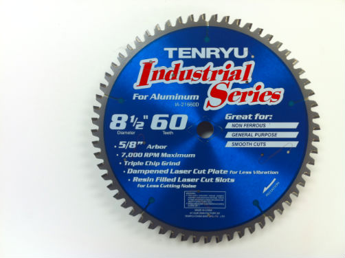 Tenryu IA-21660DN Industrial Non-Ferrous 8-1/2" X 60T 5/8" KO Arbor